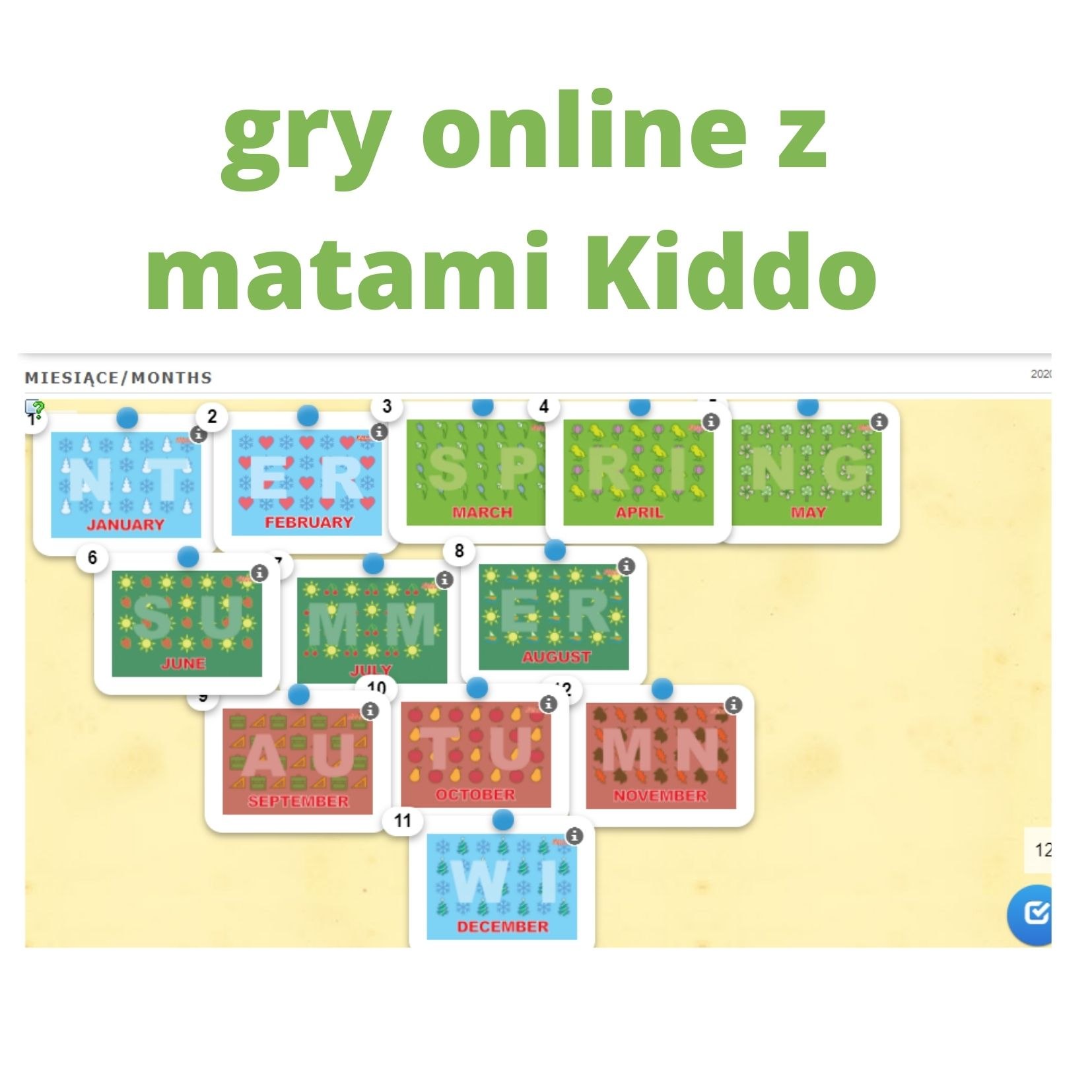 Miesiące i pory roku - gra online